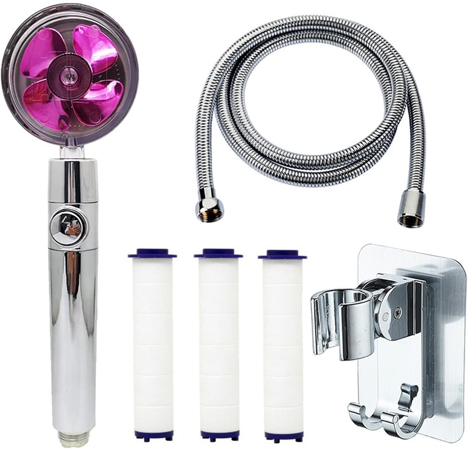 High Pressure Water Saving Shower, 360 Rotating Detachable Shower Head
