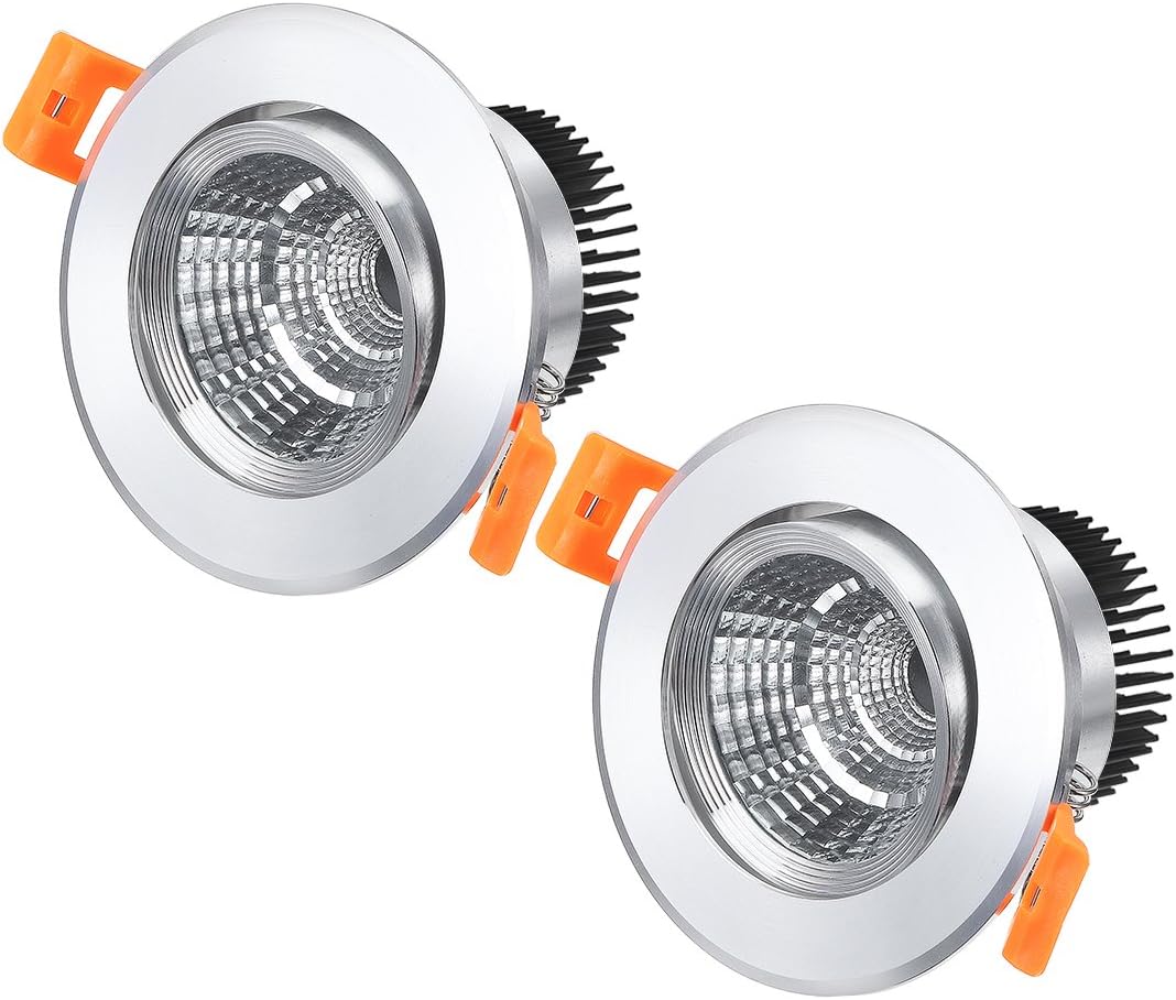 2pcs 108mm Lighting fixtures and controls Dia 15W COB Downlight Housing Recessed Ceiling Light Lamp DIY Kits