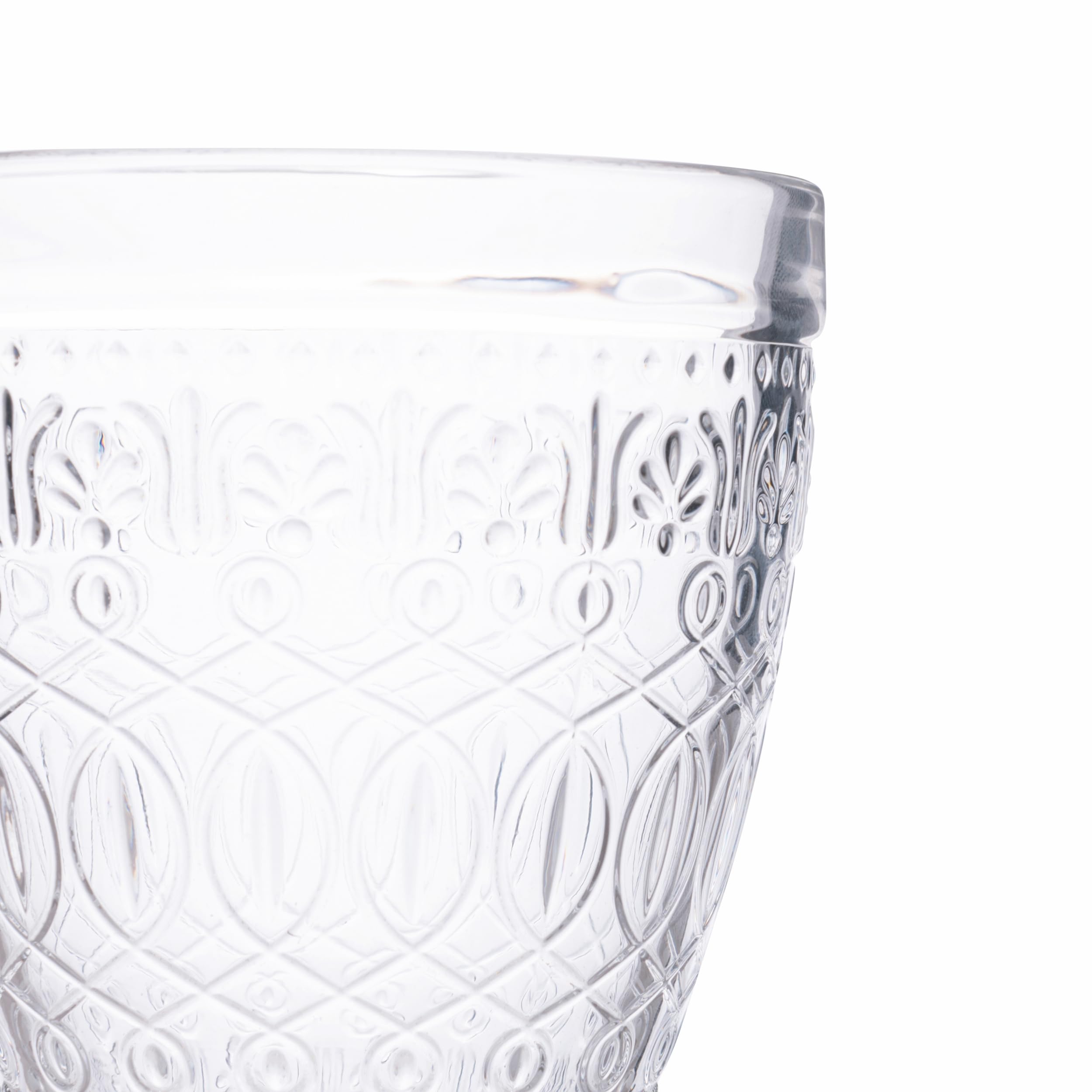 Villa d'Este Home Tivoli 1996 New Marrakech - Juego de 6 vasos de agua (330 ml, cristal, superficie trabajada)