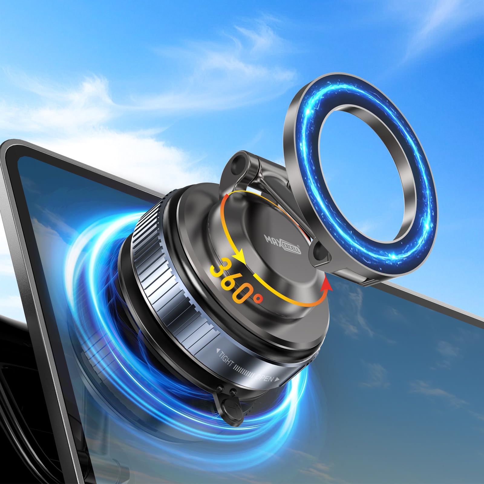 volport Supporto magnetico per telefono auto Air Vent, supporto magnetico per telefono auto universale, compatibile con iPhone, Samsung, Lenovo, Google e altro ancora