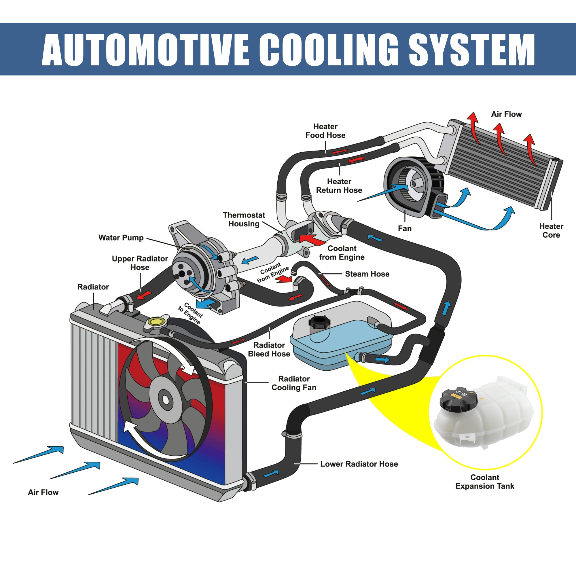 A ABSOPRO Depósito De Refrigerante Para Bmw M2 16-17 1Pc | Oe:17137642160, Con Tapa, Posición Delantera, Tamaño 17X19X18Cm, Para 335I 12-15, Para 435I 14-16, Para M2 16-17