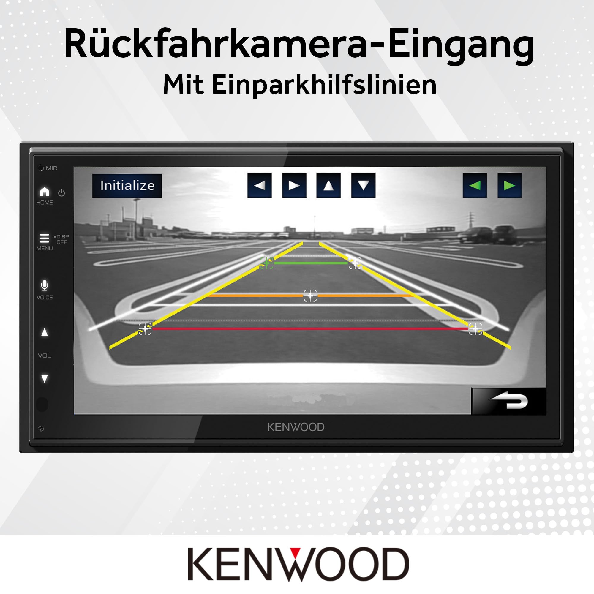 Kenwood DMX6523DABS - 17,3 cm WSVGA Moniceiver mit DAB+/FM, Wireless CarPlay & Android Auto, Apple & Android Wireless-Mirroring, Bluetooth, kapazitivem Touchpanel, DSP, 4 x 50 Watt, 3 x Pre-Out 2,5V