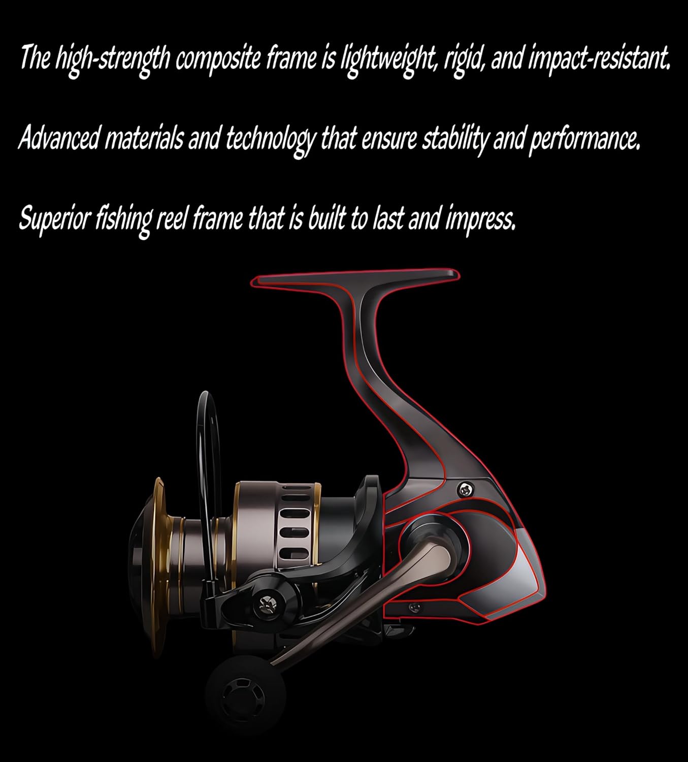High-Performance Spinning Reels - Durable and Precise Fishing Reels with 9+1 Ball Bearing - Ultra-Light and Smooth for All Waters - Size 500 for Ice Fishing