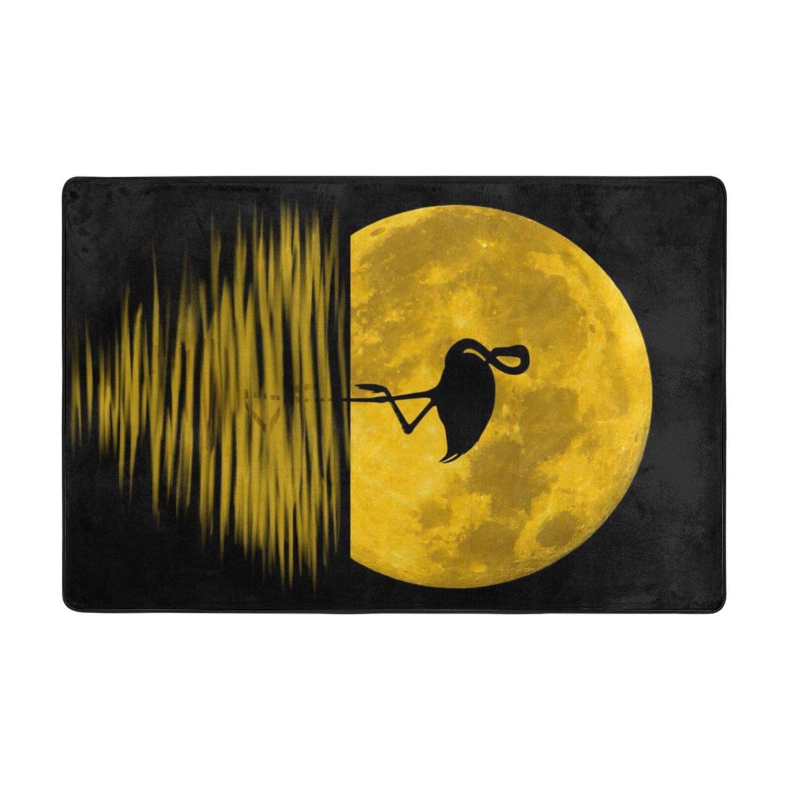 Amazon Co Jp ラグ マット フラミンゴ 月 満月 カーペット 絨毯 じゅうたん 敷マットインテリア おしゃれ 柄付き 滑り止め リビング 36 X24 ホーム キッチン