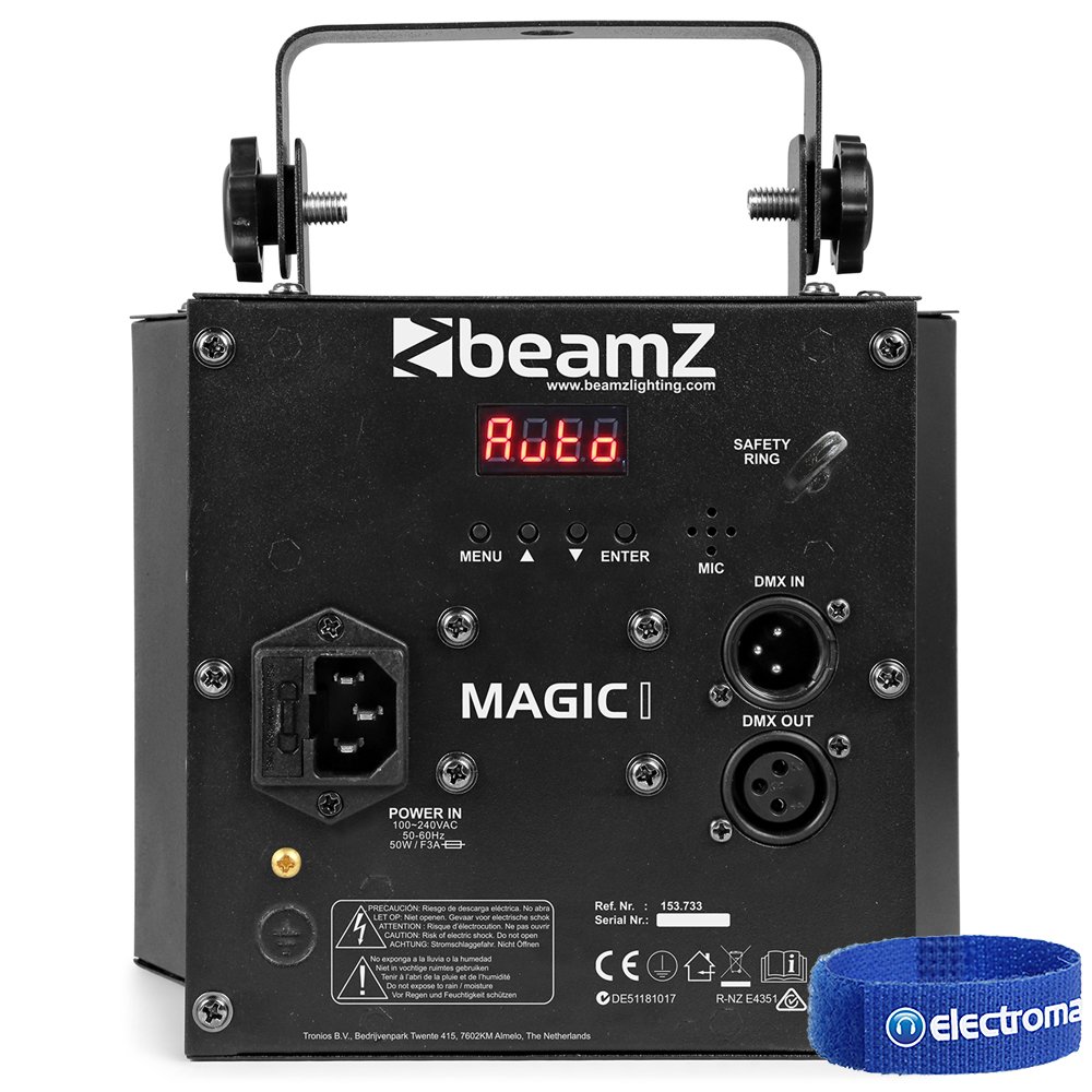 BeamZ 153.733 stroboscopio&luce da discoteca Disco laser projector & stroboscope Nero