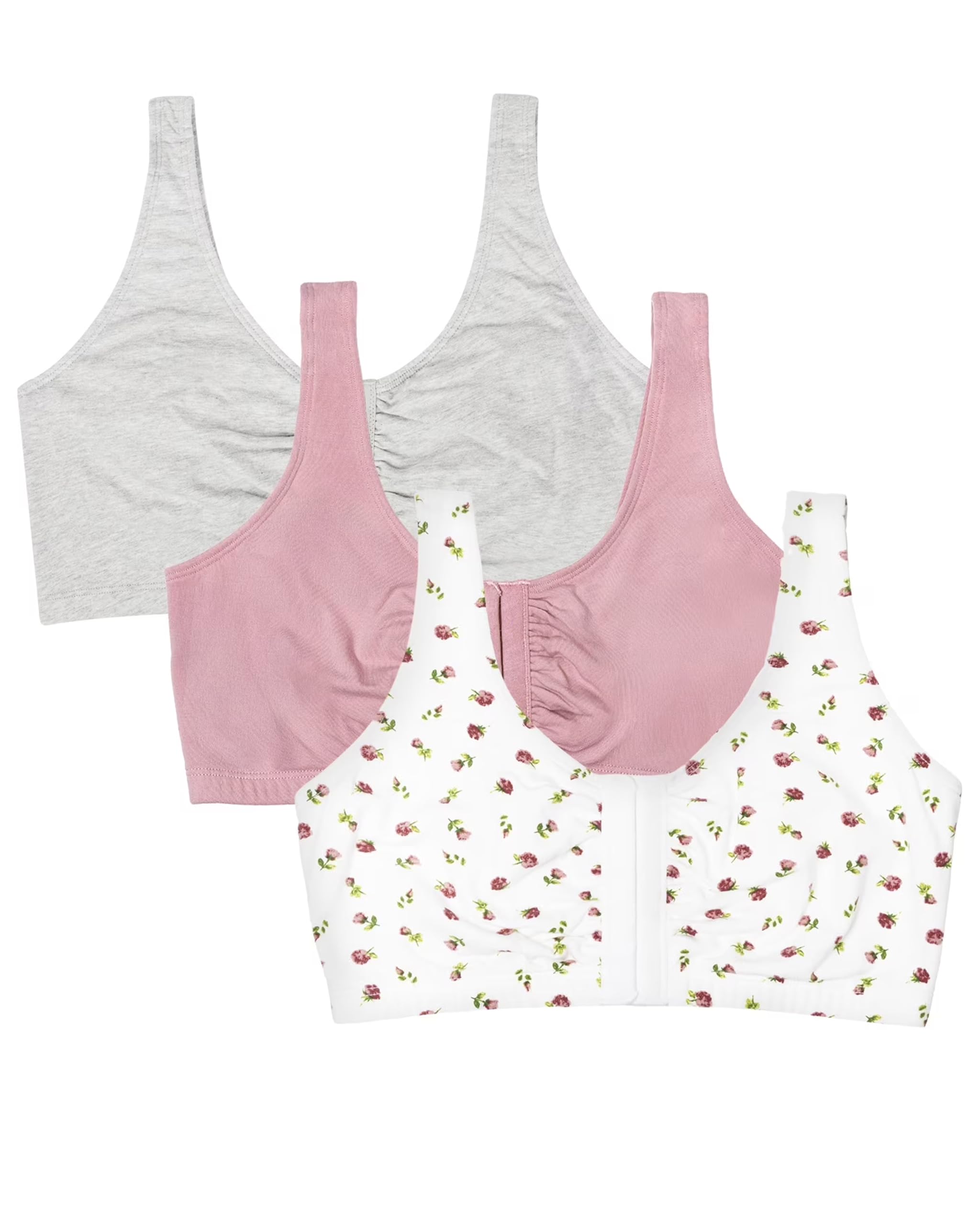 Fruit of the Loom Women's Front Close Builtup Sports Bra