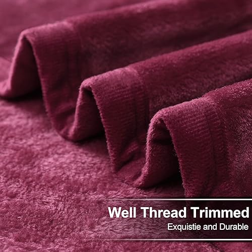 Miniatura 5 de Easeland - Manta suave, cálida y esponjosa de microfelpa, manta de lana térmica, liviana, para sofá o cama