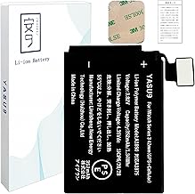 YASU9 for iWatch Series 3, 1.7 inches (42 mm), Battery Replacement, Compatible GPS/Cellular Models, Capacity 352 mAh, 3.82 V, A1850, A1875 Battery, PSE Certified, Compatible with A1859/A1861, A1891