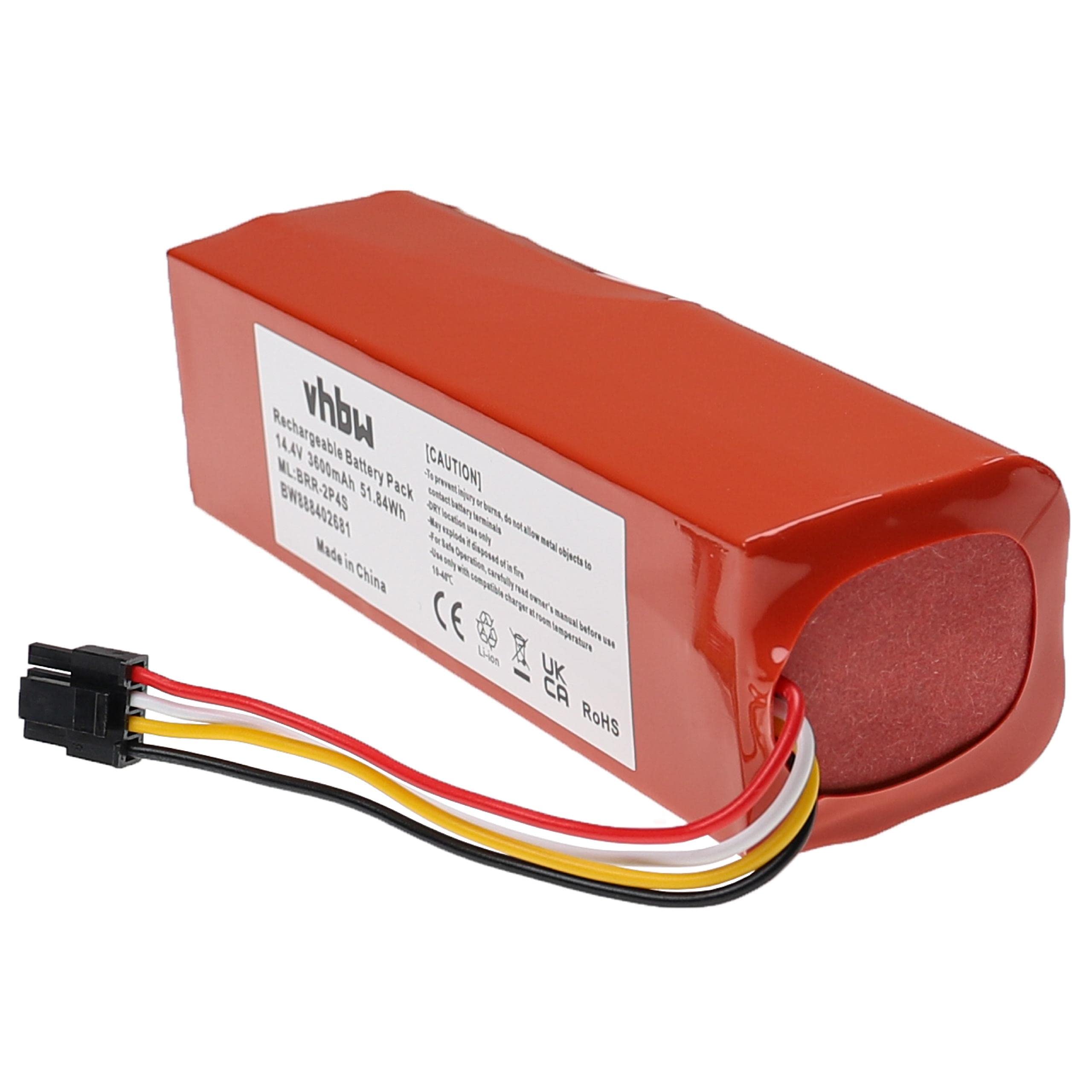 vhbw batteria compatibile con Dreame D9, D9 Pro, F9, L10 Pro, D10, D10 Plus, D10s, D9 Max, L10 home cleaner (3000mAh, 14,4V, Li-Ion