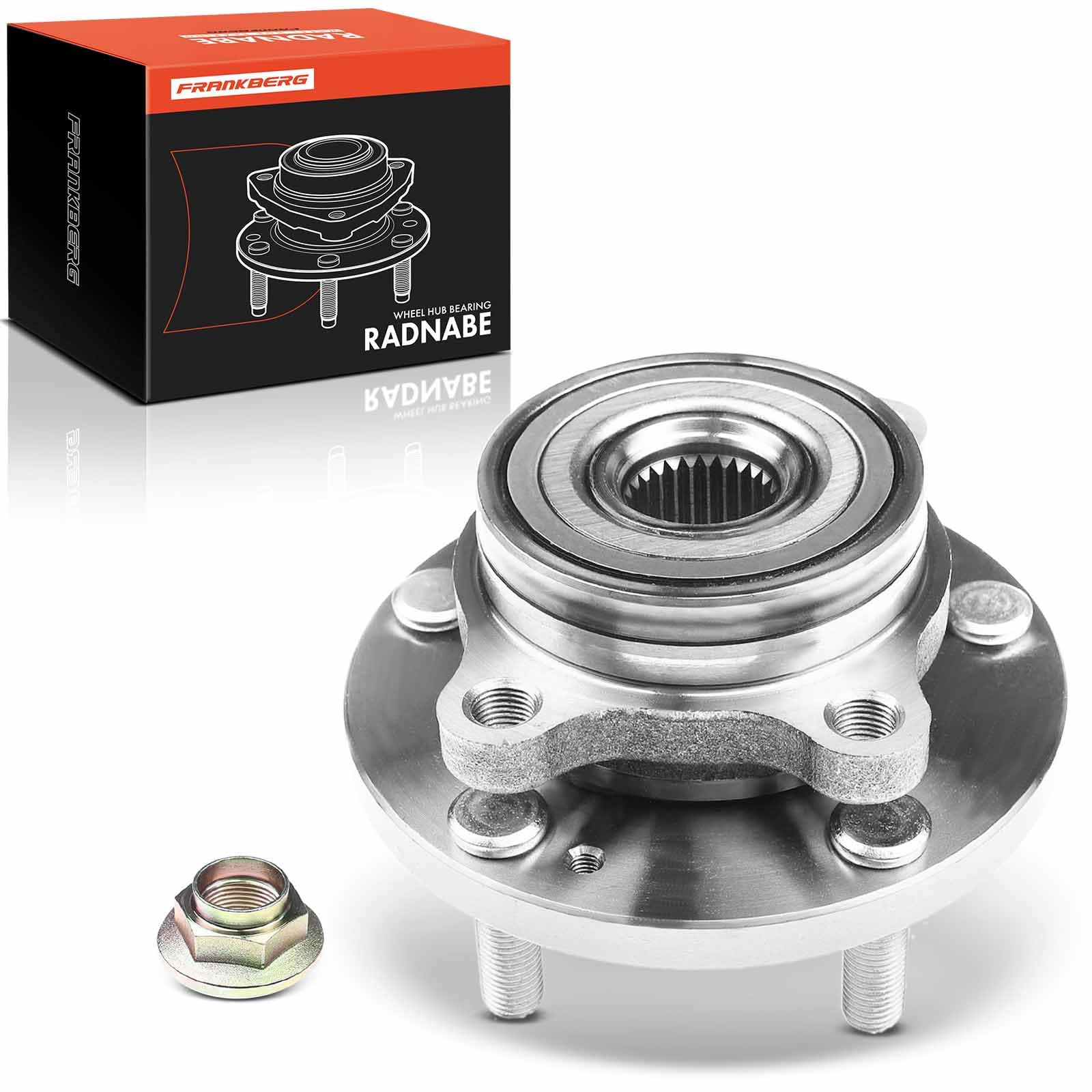 Frankberg Cuscinetto ruota Set di cuscinetti ruota Asse Anteriore Ruota flangiata diametro 139 Compatibile con i30 Coupé i30 GD Cee'D Sportswagon JD Cee'D JD Pro Cee'D JD Replace# 51750A6000