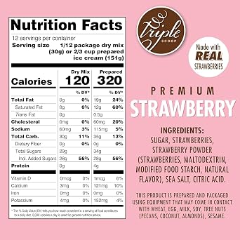 Triple Scoop Neapolitan Variety Pack Ice Cream Mix, Gourmet, 3 Flavors