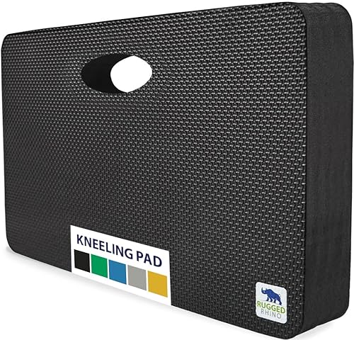 Rugged Rhino Rodillera de espuma de alta densidad, resistente al agua, almohadillas absorbentes de golpes, fuerte rebote, ejercicio de yoga de