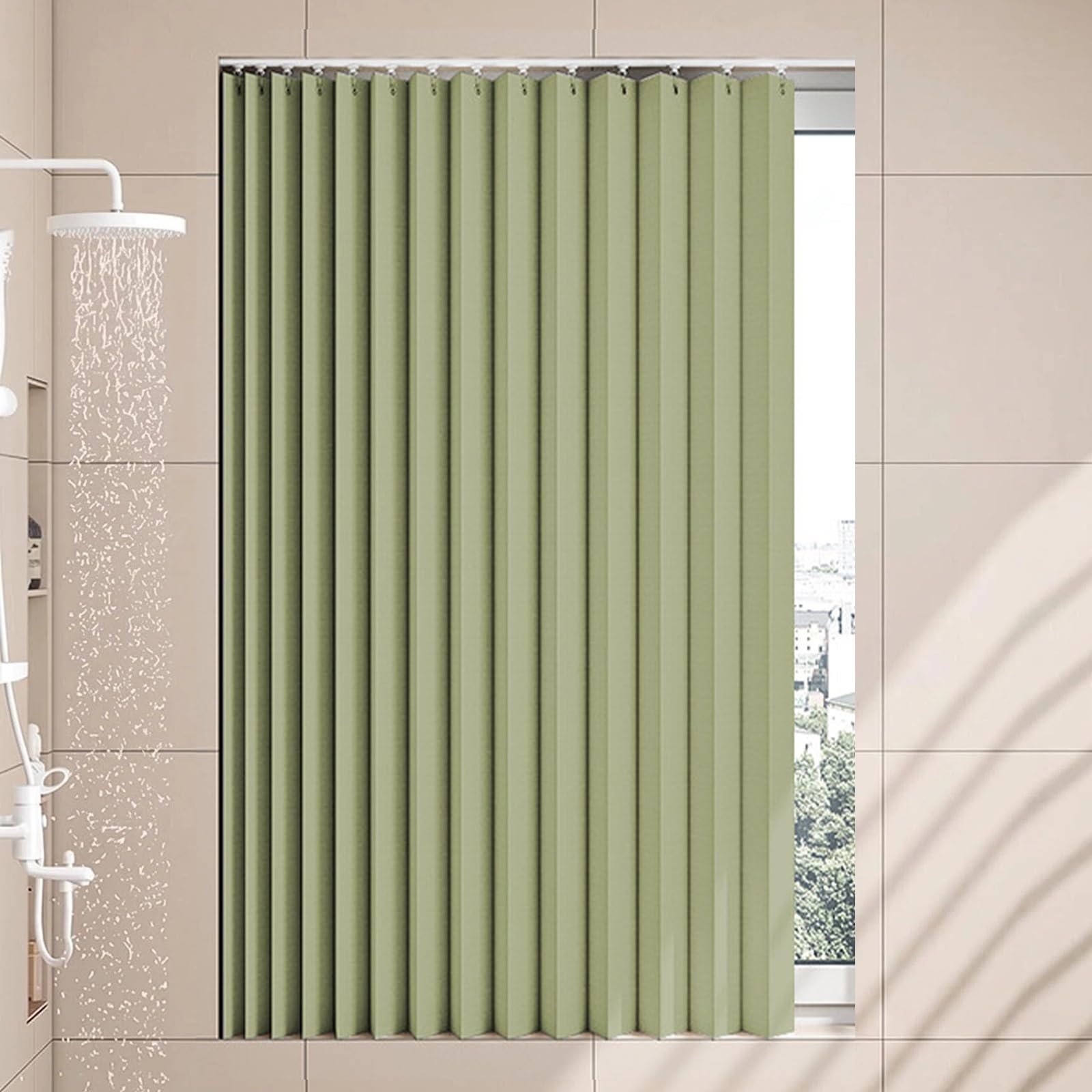 Rideau de douche magnétique pour cuisine et armoire gain de place