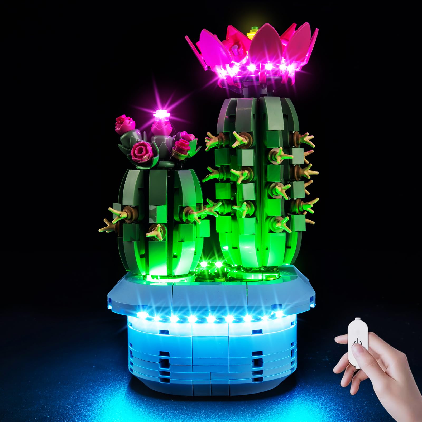 Kyglaring LED Lighting Kit Compatible with Lego Botanicals Flowering Cactus 11509 Building Blocks