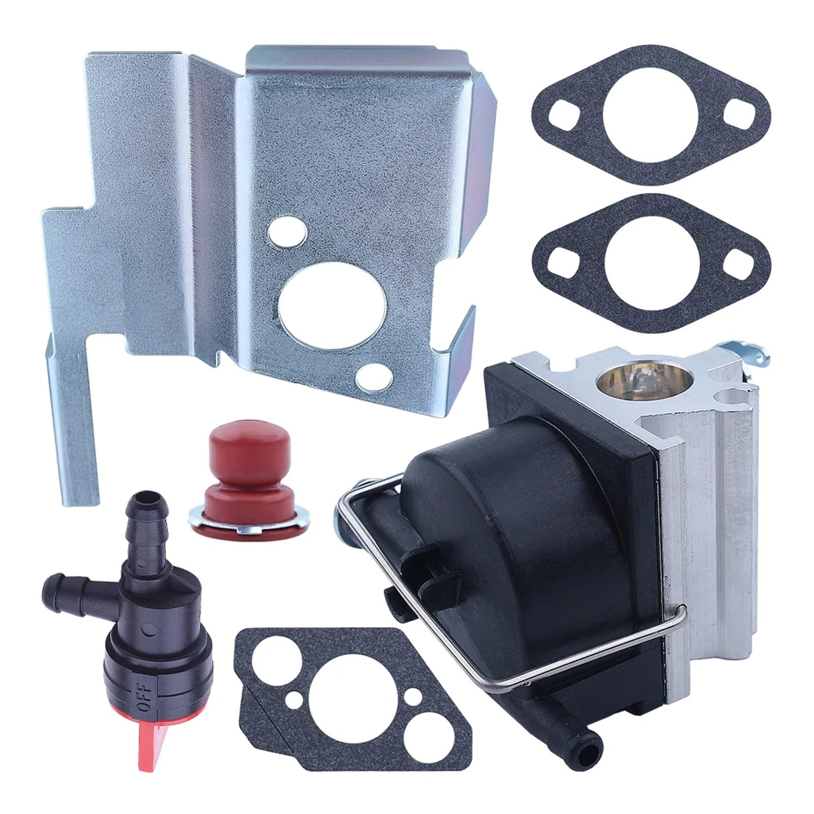 Kit de Juntas de carburador for T-ecumseh 632671C 632614 632671 632671A 632671B 640020 Bombilla Completa de cebador de válvula de Combustible de carburador