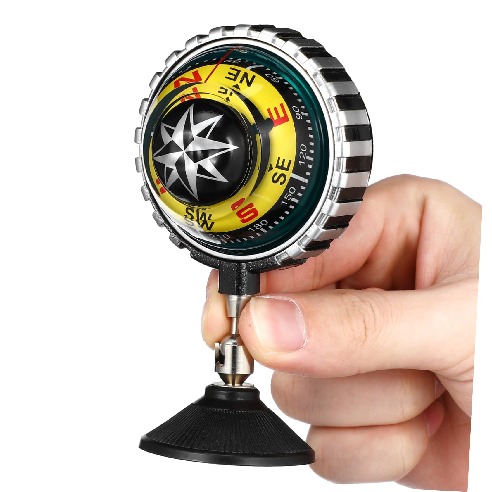 Totority Dashboard Compass for Car Boat Navigation Compass with Cup for Effortless Installation Compact Design User-Friendly Readability Automotive Accessory for Vehicles Outdoor Use