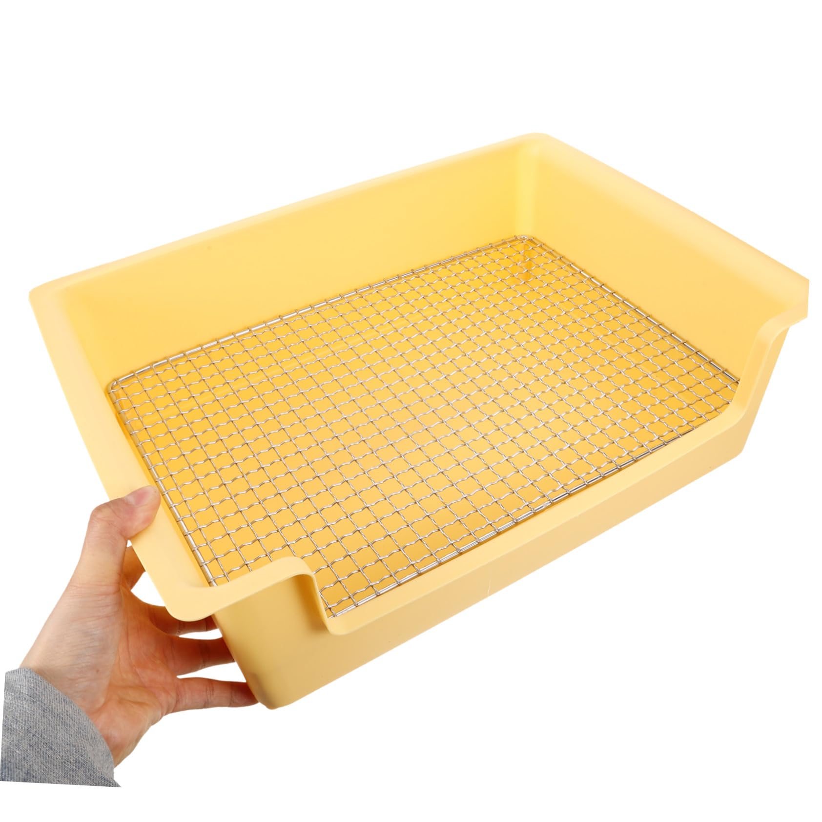 Lettiera Extra Grande per Conigli e Cavie Vasino Angolare in Resistente Addestramento Igienico per Animali di Come Criceti e Furetti Facile da Pulire e Smontare Colore