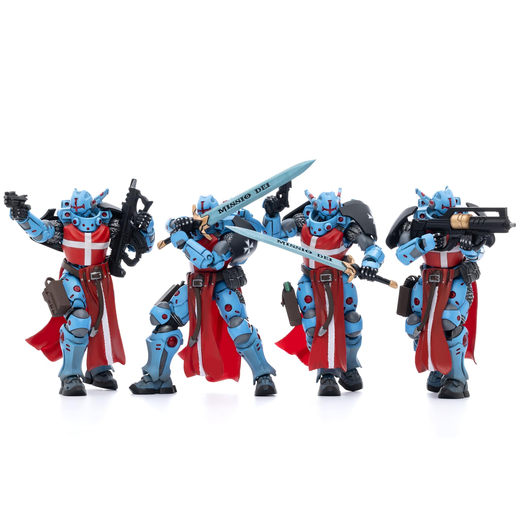 JOYTOY Figurka 1/18 PanOceania Krzyżaccy zestaw 3 figurek, 10 cm, kolekcjonerskie figurki akcji