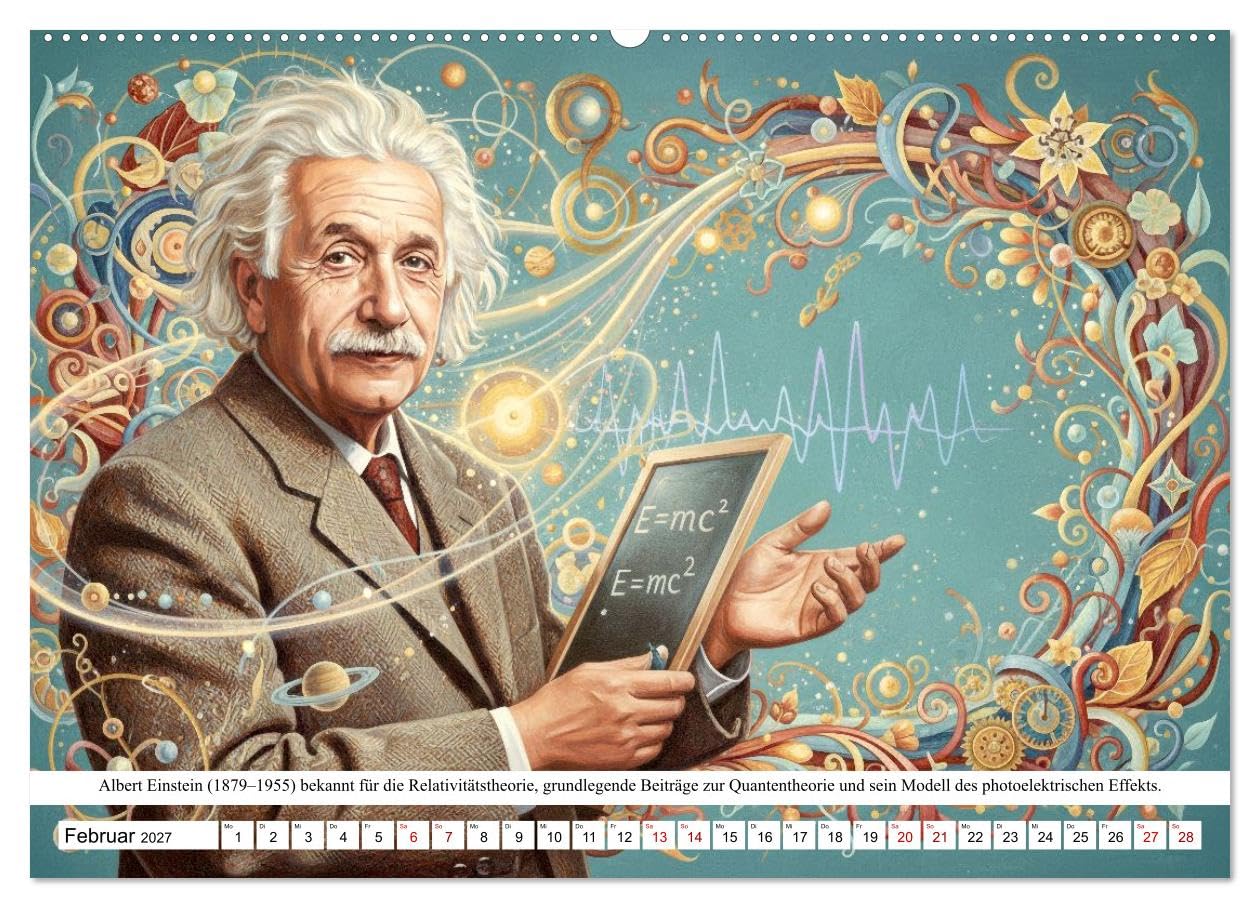 CALVENDO · Vordenker der Quantenphysik (Kalender 2027) | DIN A2 Querformat · Wandkalender · Hommage an die Visionäre, die den Blick auf die Welt der kleinsten Teilchen für immer…