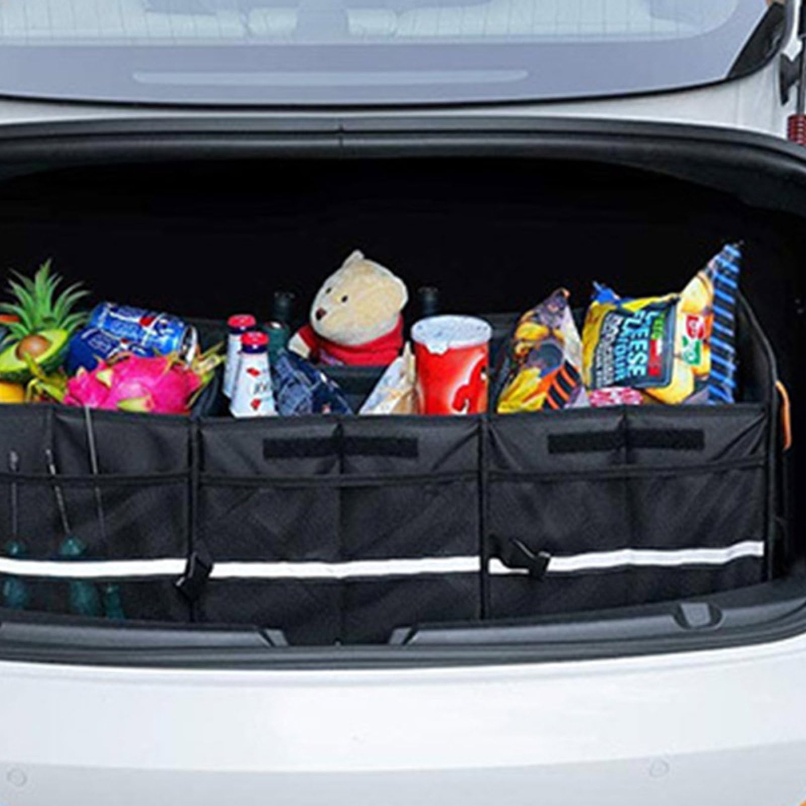 Organizzatore Bagagliaio Impermeabile Con Scomparti Regolabili E Multi | Scatola Di Archiviazione Per Bagagliaio Per Auto Sedan Camper Furgone Camion Interni Campeggio Viaggio