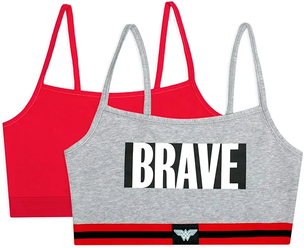 Fruit of the Loom Women's Multi-Pack Spaghetti Strap Cotton Sports Bra