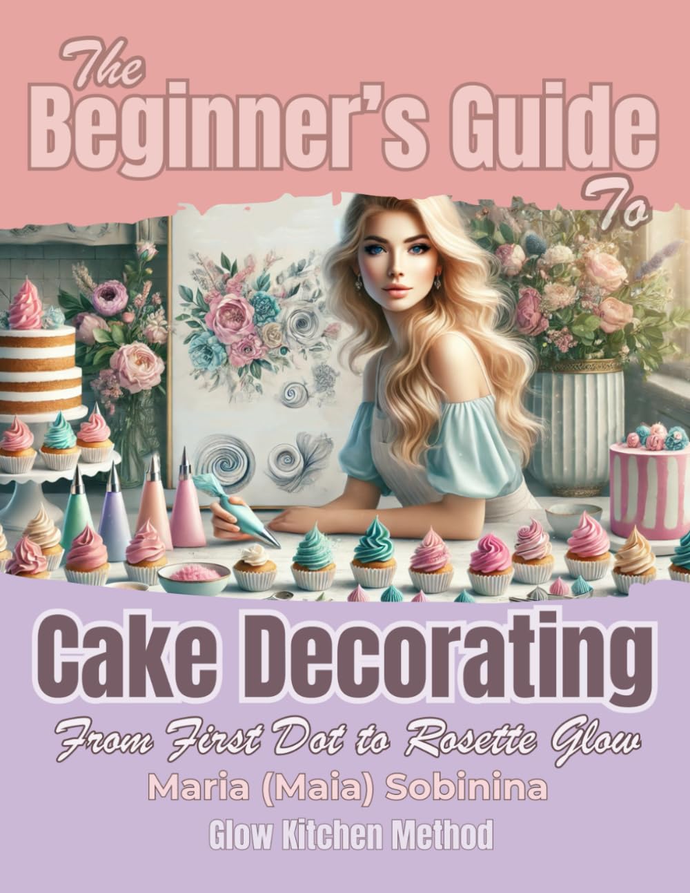 The Beginner’s Guide to Cake Decorating: From First Dot to Rosette Glow (The Buttercream Edit)      Paperback – April 19, 2025