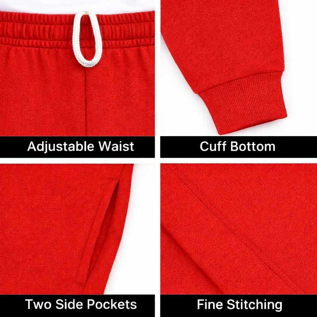 KHIM Pantalones deportivos unisex para niños y niñas