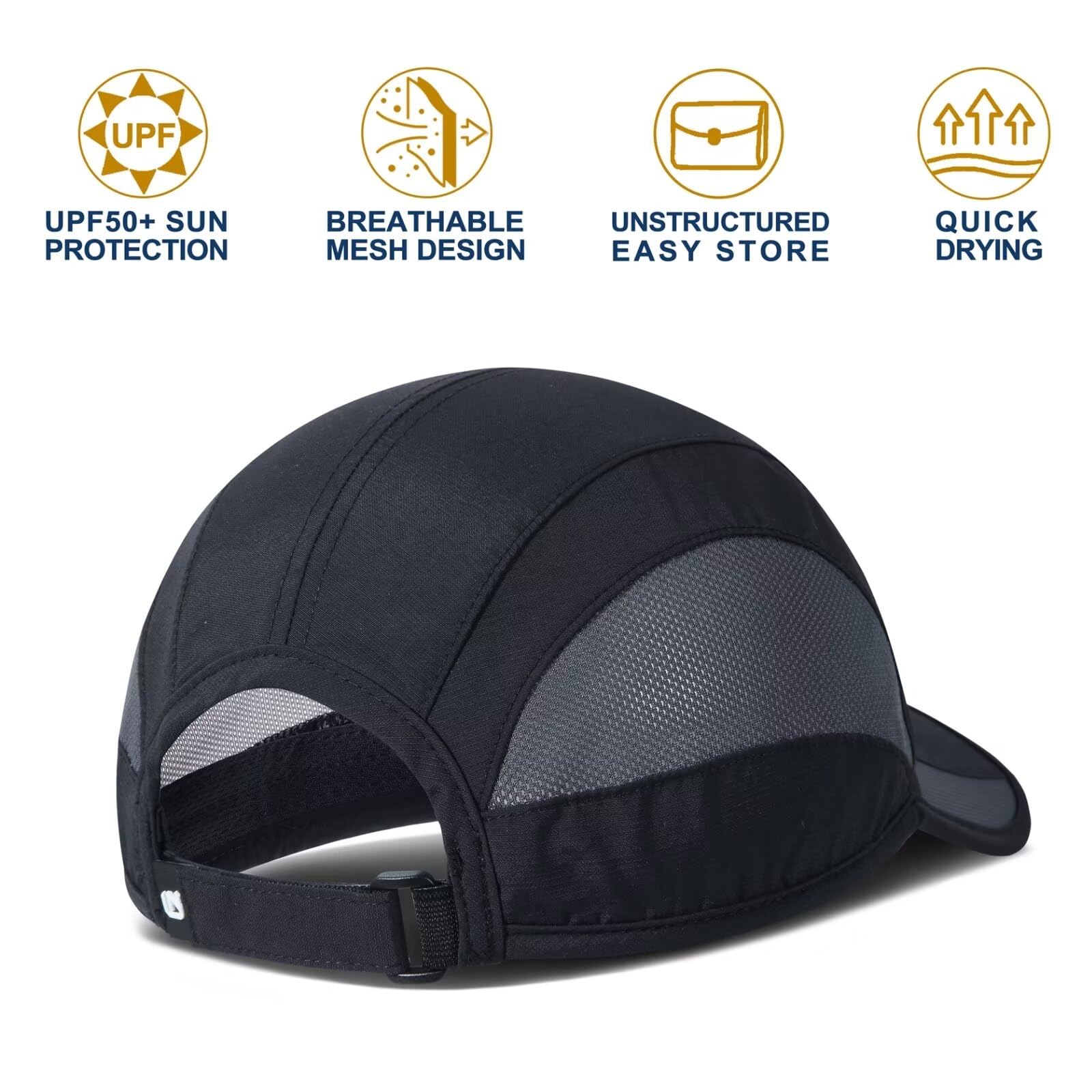GADIEMKENSD Ad Asciugatura Rapida Traspirante Outdoor Berretto Corsa