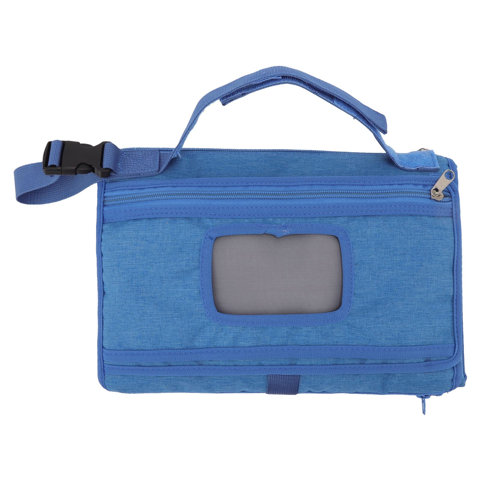 Cocoarm Fasciatoio per Neonati, Fasciatoio in Tessuto Non Tessuto, Pieghevole, Manico Staccabile, Portatile, per Pannolini da Viaggio, per Mamme, papà, Passeggino, Gite in Auto (BLUE)