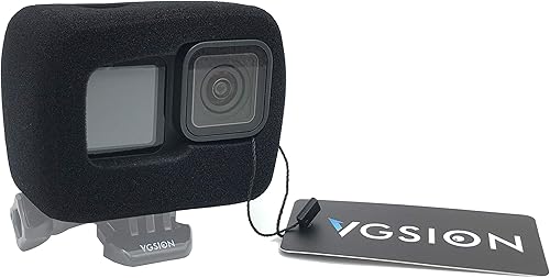 Miniatura 2 de VGSION Windslayer - Carcasa de espuma para reducción de ruido del viento para GoPro Hero 11Hero 10Hero 9 negro (paquete de 1 unidad)