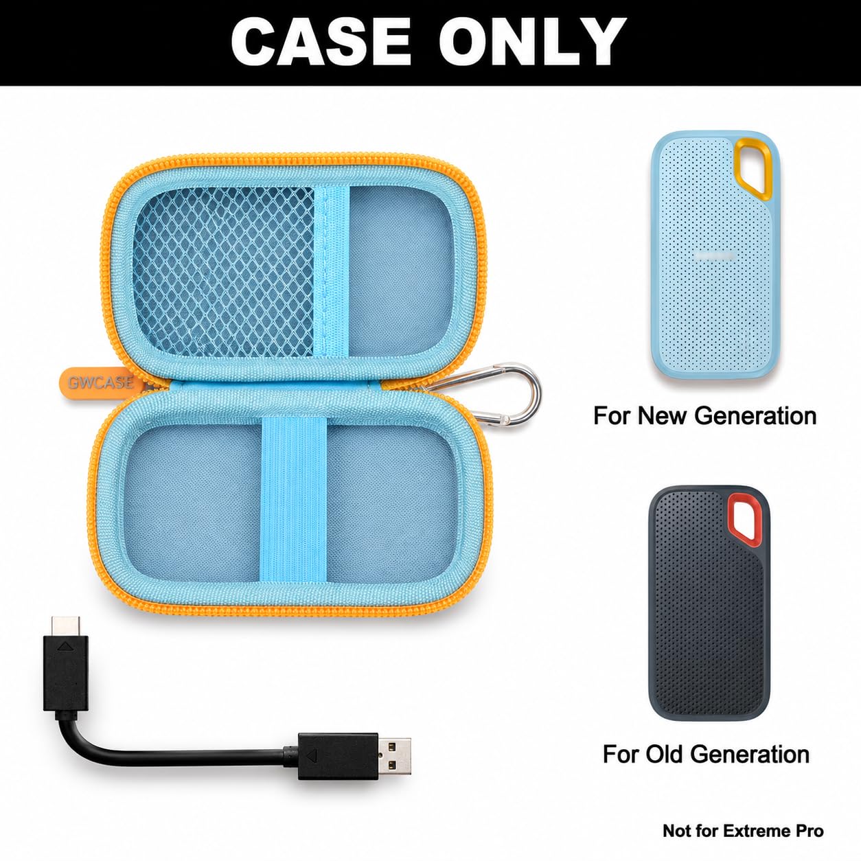 Amazon.com: GWCASE Hard Case for SanDisk Extreme Portable SSD 1TB
