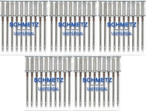 50 agujas universales para máquina de coser Schmetz 130705H 15x1H Tamaño 8012