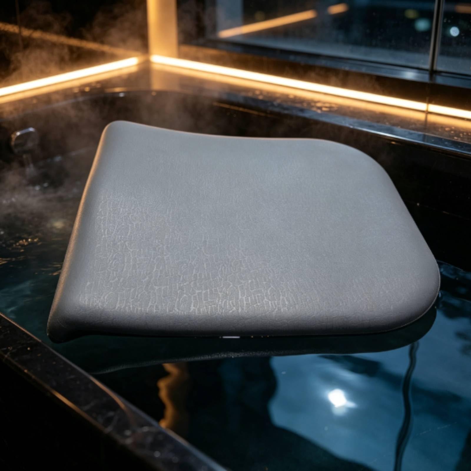 Milageto Cuscino da Bagno Cuscino Vasca Poggiatesta Poggiacollo Supporto Vasca con Imbottitura Spessa Forma Ergonomica Finitura in Poliuretano Lavabile Adatto per Relax in Vasca Benessere Domestico