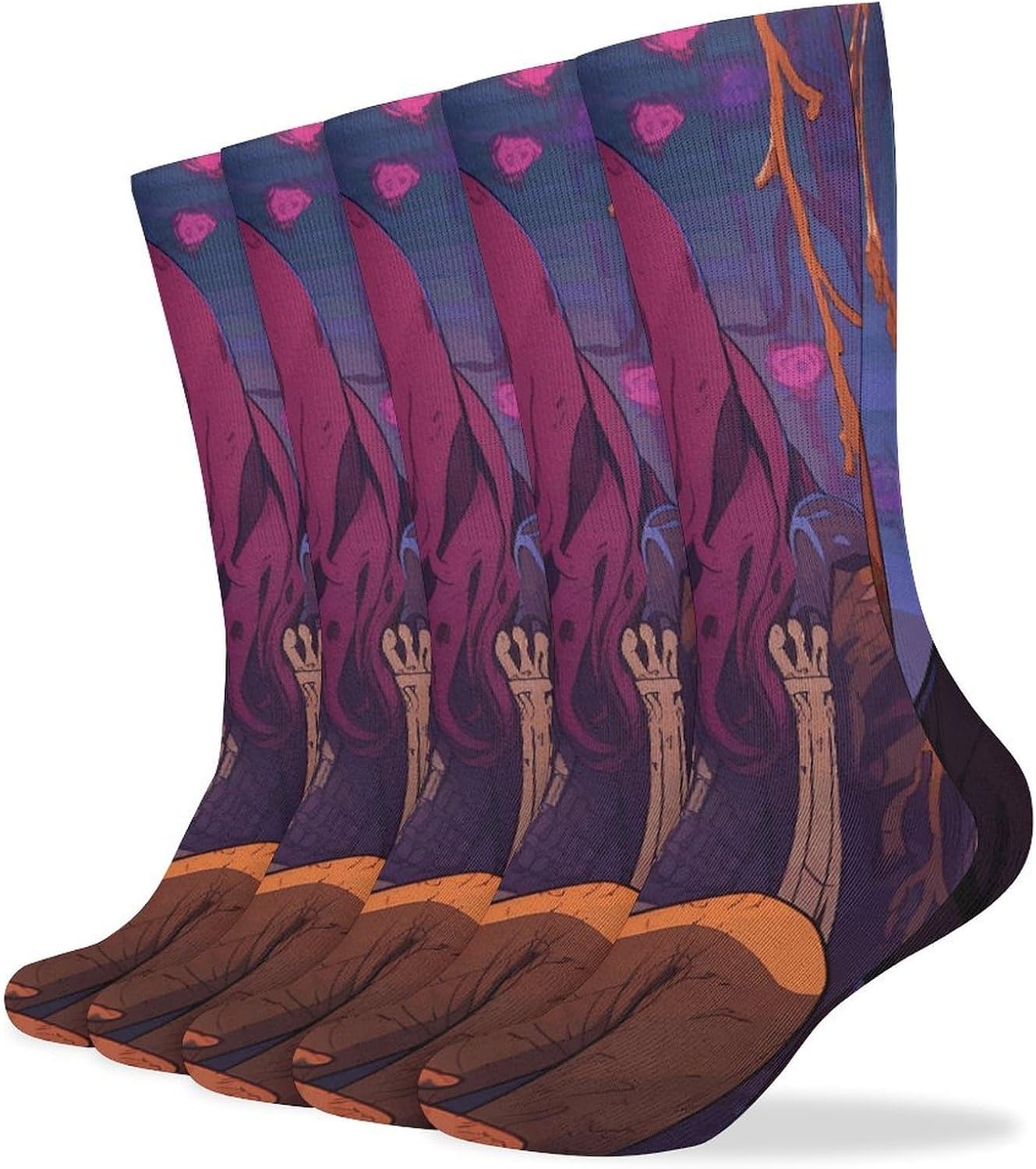 Girl And Skull Stocking - Cute Casual Long Athletic,Crew Sock for Men Women,Running Socks Soft Breathable for Gift