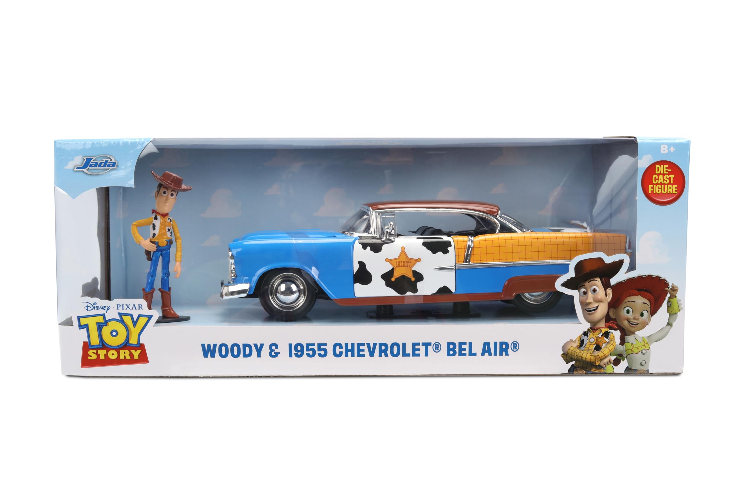 ミニカー TOY STORY WOODY & 1955 CHEVROLET BEL AIR Amazon.com: Jada Toy Story Woody 1955 Chevrolet Bel Air Die-Cast