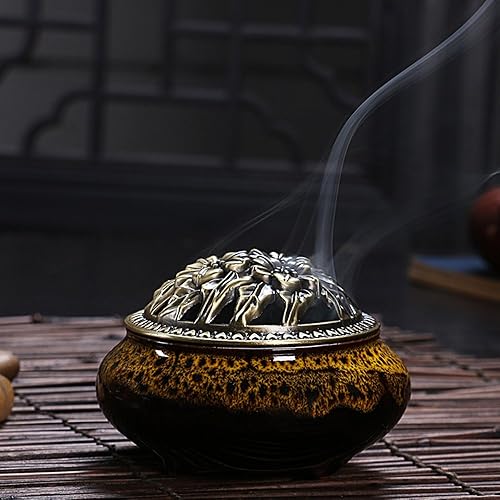 Vista 8 de Cerámica de la decoración casera de incienso palitos o conos quemador de porcelana incienso titular