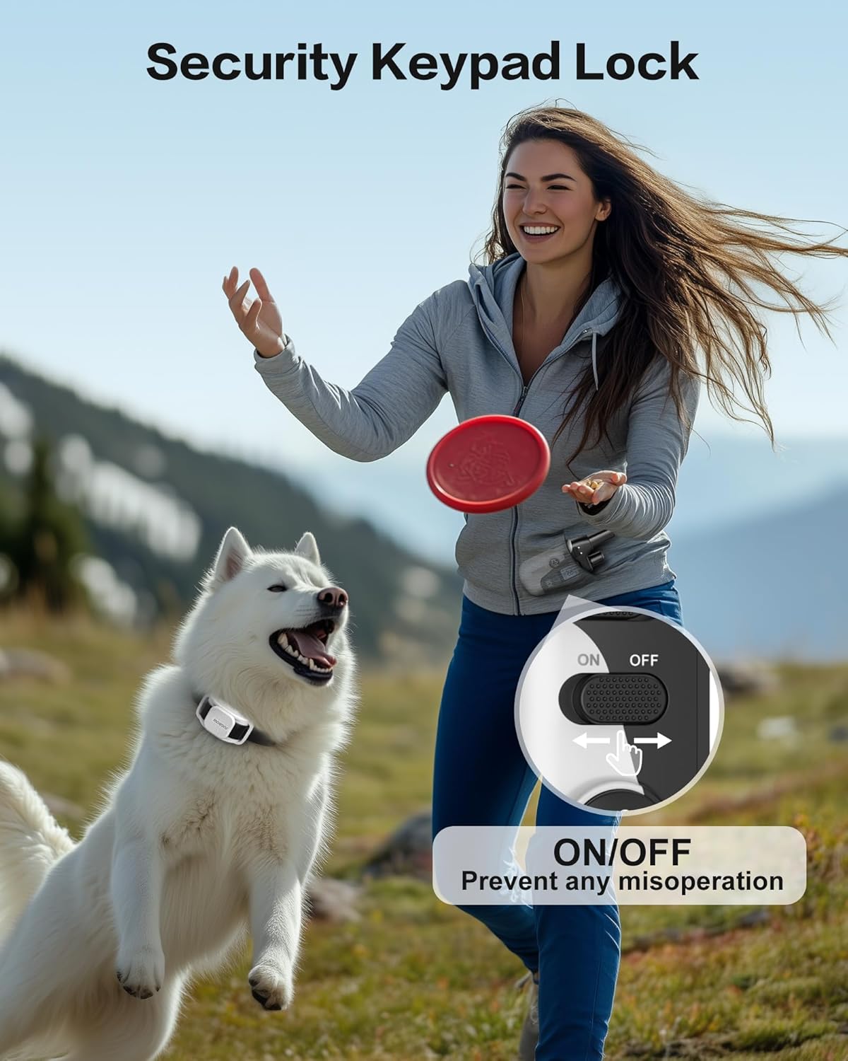 Jugbow Dog Shock Collar - 4200FT Dog Training Collar with Remote for Small Medium Large Dogs, LED Light Electric Collar, IPX8 Waterproof Rechargeable E-Collar (Grey)
