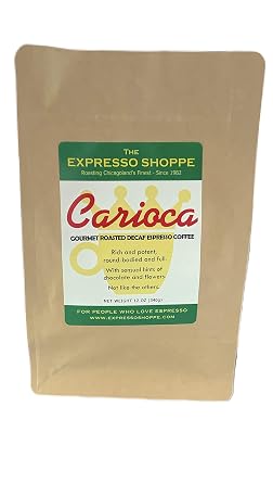 Carioca DECAF 12 oz. Whole Bean Espresso Coffee