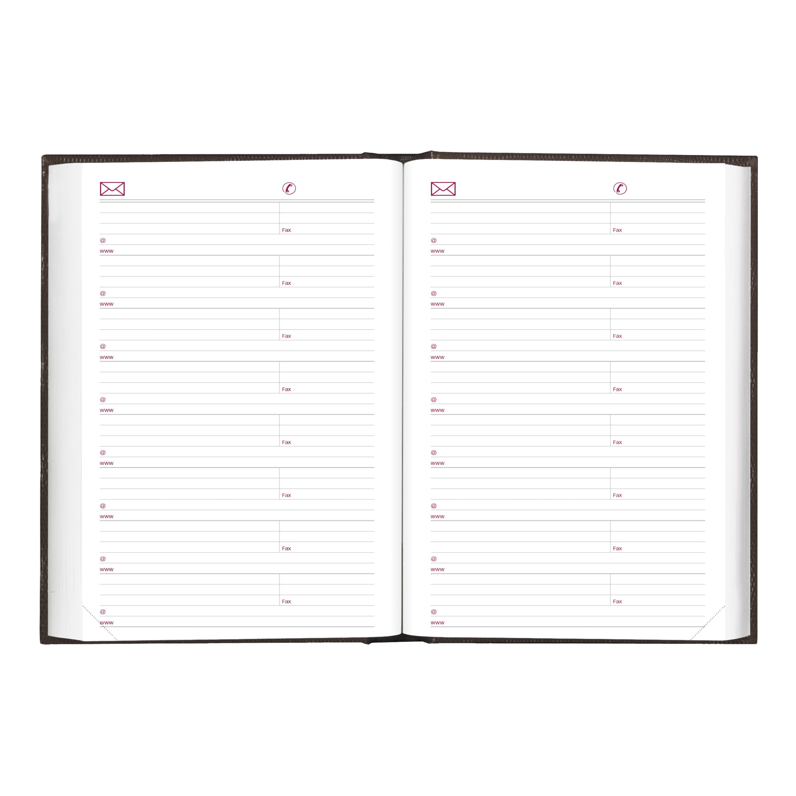 Brownline® - Agenda giornaliera/mensile tradizionale 2027, 12 mesi, da gennaio a dicembre, rilegatura perfetta, 19,1 x 12,7 cm, nero (CB387.BLK)