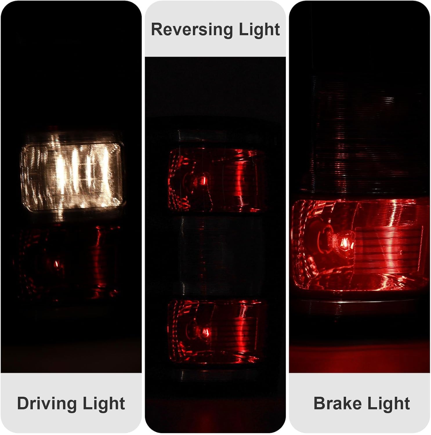 Tail Lights Assembly Compatible with 2018 2019 2020 Ford F-150 F150, Rear Light Taillights Replacement # JL3Z-13404-H JL3Z-13405-H