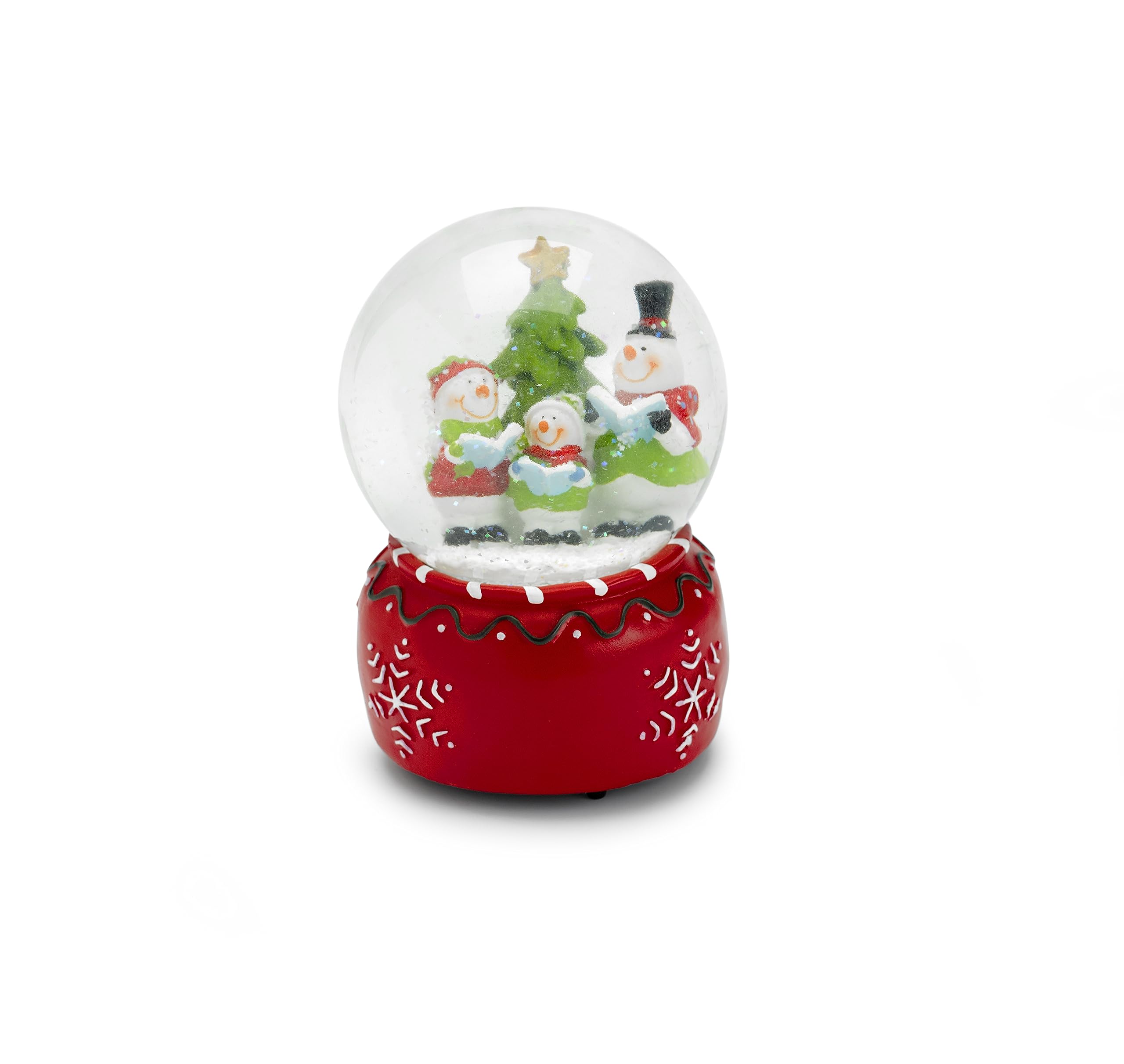 Mousehouse Gifts Multicolor - Christmas Musical Snowman Carol Singers Globe With Festive Tune, Glass Musical Globe For Family Joy