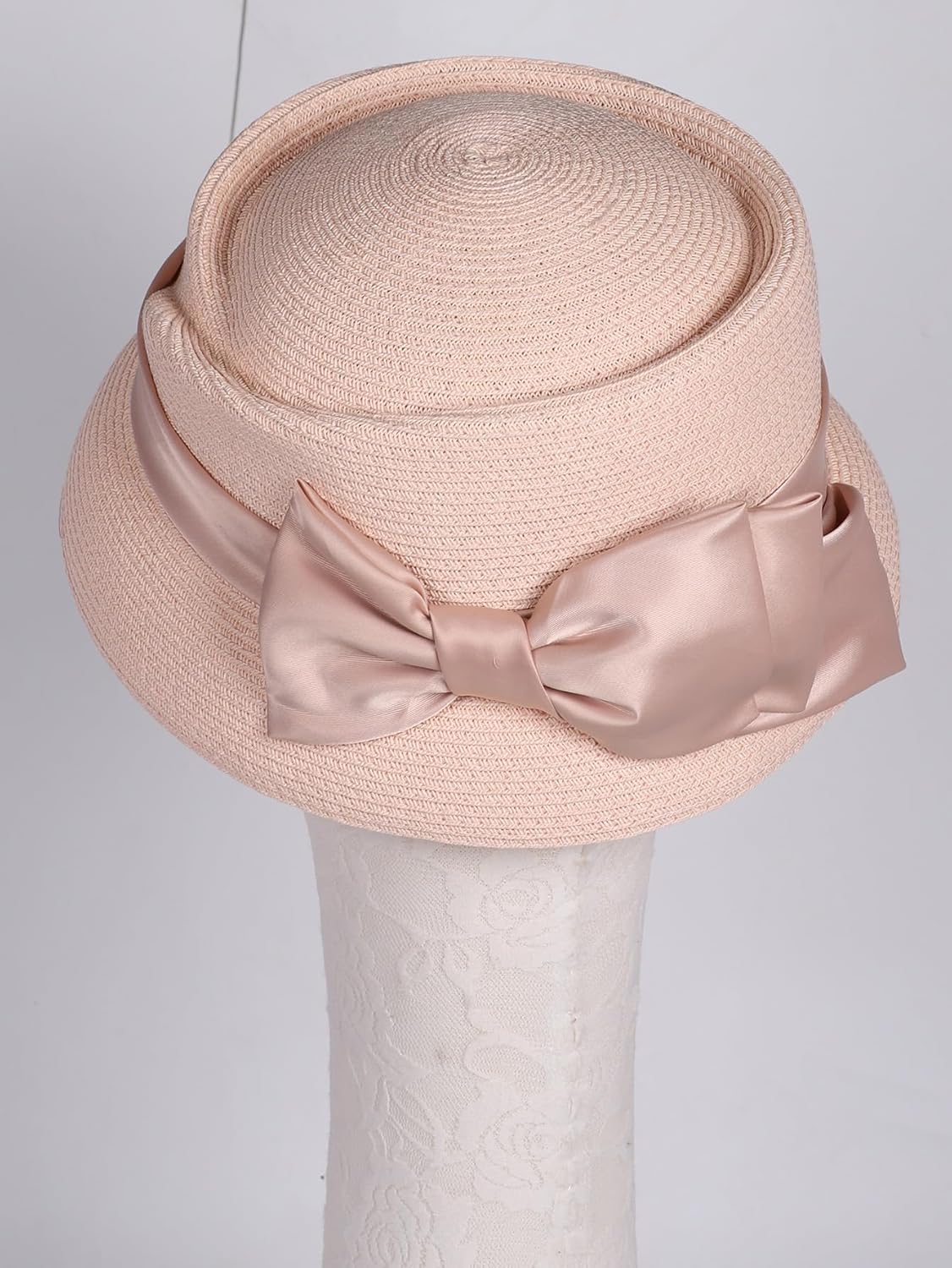 Women's Floppy Straw Sun Hat - Elegant Foldable Cloche Beach Hat for Summer,Wedding,Church,Travel & Tea Party with Bow Ribbon - Image 7
