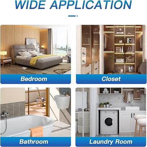 Miniatura 5 de Vacplus Absorbedores de humedad, paquetes de humedad colgantes para absorber eficazmente el exceso de humedad, deshumidificadores de armario y