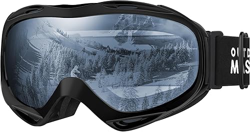 Miniatura 82 de OutdoorMaster - Gafas de esquí/snowboard para hombres, mujeres y jóvenes, 100% protección contra rayos ultravioleta, para usar sobre los anteojos