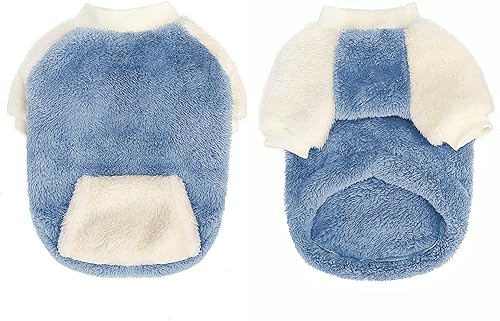 Miniatura 2 de LESYPET Suéteres para perros pequeños, suéter de forro polar para perros pequeños, ropa cálida para cachorros, suéter para perros pequeños, hembra,