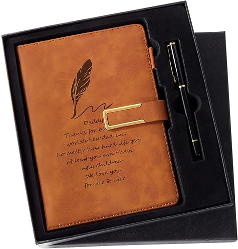 Diario personalizado para niño, cuaderno personalizado de cuero, regalos para hijo, nieto, diario grabado con bolígrafo, cuaderno de bocetos vintage