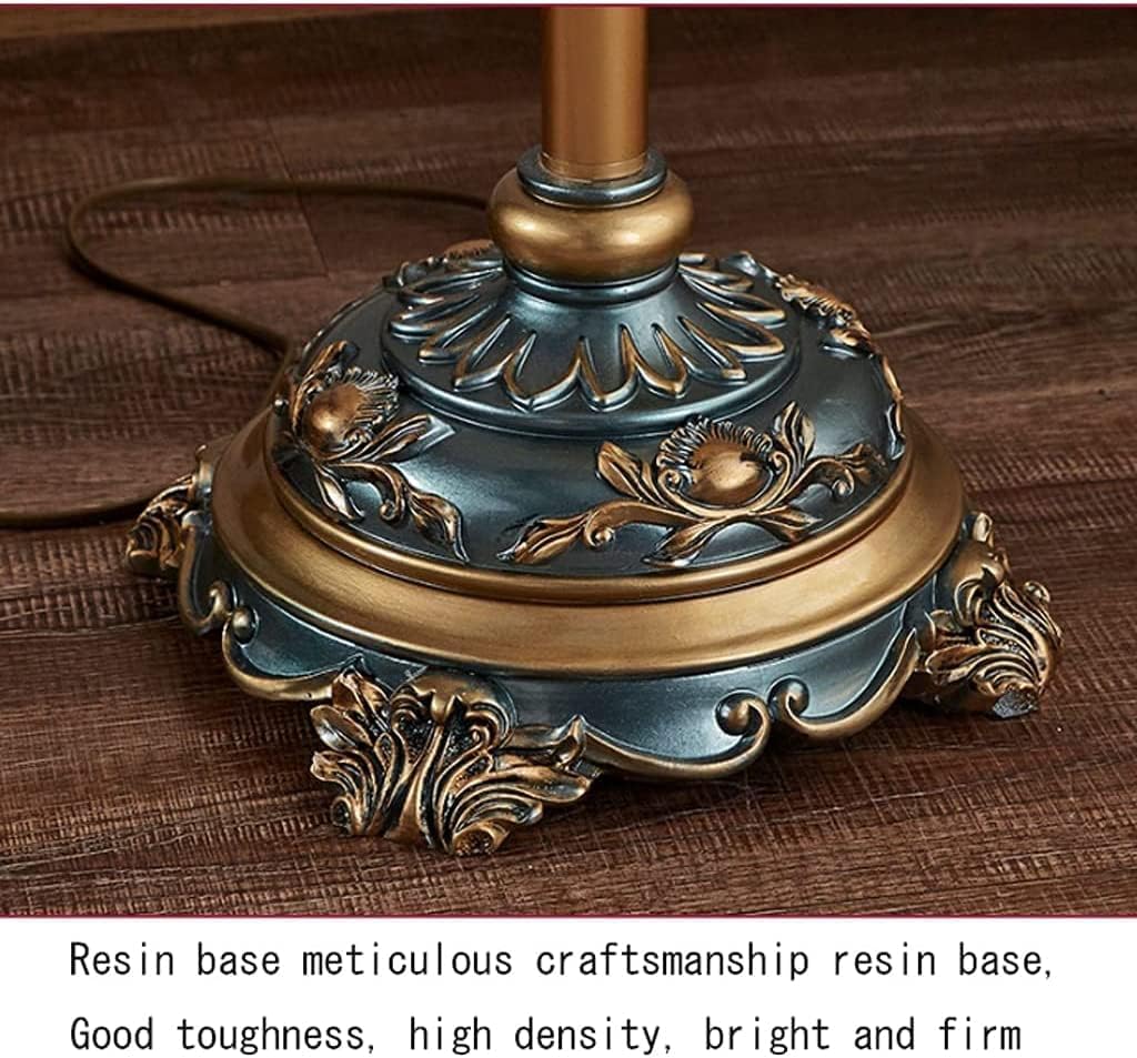 Lampa Stołowa Lampa Stołowa Z Żywicy Lampka Nocna Handwork Tkaniny Abażur Tassel Biurko Włącznik Światła Biurkowa Do Domowego(30cm*55cm)