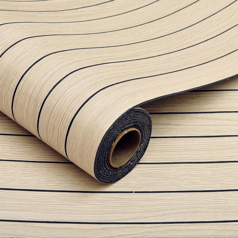 ANBILILA 3D Self Adhesive Wood Wall Panels, 40x300CM Peel and Stick Slat Effect Wallpaper, Soundproof Waterproof Vinyl Wall Stickers for Bedroom Living Room Decor — image 1