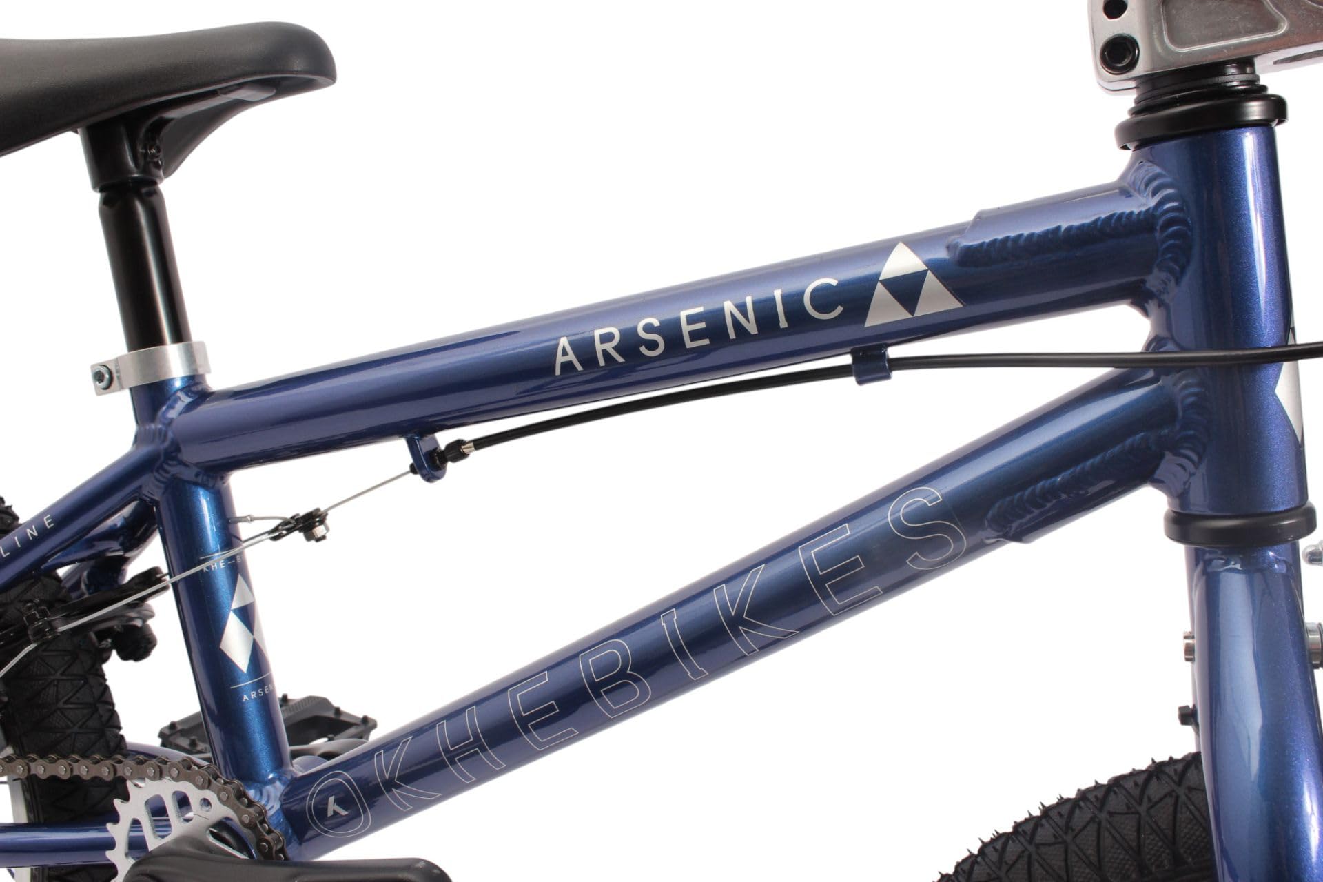 KHE ARSENIC LL 16 Zoll BMX Bike 2025 – 7,9kg leicht, Aluminiumrahmen, Alulenker, U- & Sidepull-Bremse, Two-Tone Reifen, für Kinder ab 110 cm – Freestyle BMX für Park, Street & Pumptrack – Blau