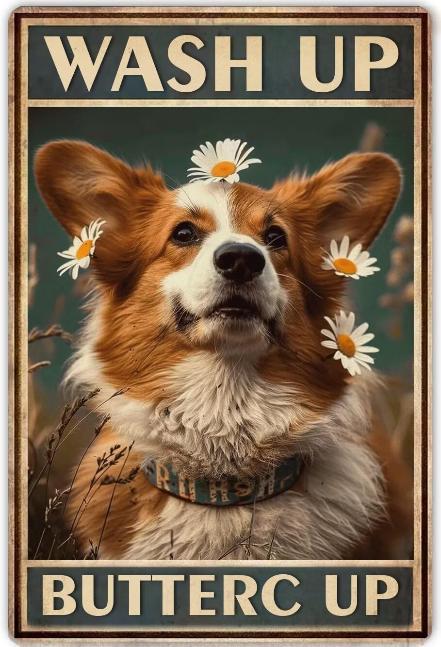 Anceky Corgi Diamond Art Kits for Adults- Wash Up Buttercup Bathroom Decor 5D Diamond Painting Kits Dog Painting Arts Crafts for Adults Home Wall Decor 8X12 Inch